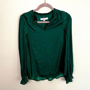 Loft size medium emerald green dress blouse!